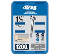KREG® Viti Zinco Foro Tasca - 32mm/1.25", filettatura fine #7, Maxi-Loc™, 1200