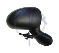 Kremer MDW101-R Retrovisore a Cavi, Specchio Convesso Cromato, Nero
