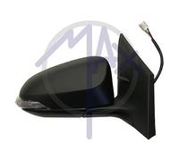 Kremer MTT122-R Retrovisore Elettrico con Primer, Specchio Convesso Cromato Termico 7 Pin