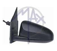 Kremer MTT131-L Retrovisore a Cavi, Specchio Convesso Cromato, Nero