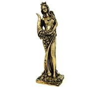 Kremers Schatzkiste Figura alabastro Fortuna con cornucopia dea della felicità scultura 29 cm oro felicità gioco d'azzardo