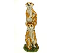 Kremers - Statua del tesoro della famiglia di suricati, 36 cm