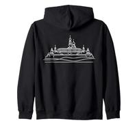 Kreml Arte lineare Russia Lover Felpa con Cappuccio