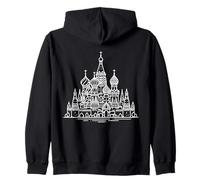 Kreml Arte lineare Russia Lover Felpa con Cappuccio