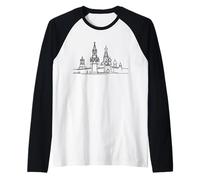 Kreml Arte lineare Russland Maglia con Maniche Raglan