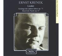 Krenek E. - Durch Die Nacht/Gesange Des Spaten Jahres