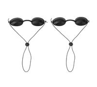KRENIE 2 paia di occhiali da sole per lettino, protezione per gli occhi da lettino, occhiali regolabili per la protezione degli occhi dalla luce rossa, occhiali da sole adatti per prendere il sole