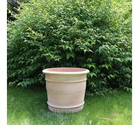 Kreta Keramik | Vaso per fiori in terracotta realizzato a mano, assolutamente resistente al gelo/stabile, per piante | per interni ed esterni - Canna 40 cm