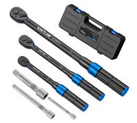 KRETLAW Chiave Dinamometrica 1/2 & 3/8 & 1/4 Set con 6 pezzi Cricchetto
