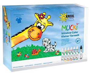 KREUL 10009908 24451 Mucki Window Colour, Multicoloured, 10-teiliges Set Multico