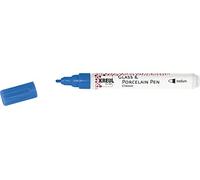 Kreul 16466-Penna per Vetro Classic Medium, Blu, Punta Stabile, Larghezza del Tratto Circa 2-4 mm, Penna per Porcellana Opaca, Colore Brillante e Resistente alla Luce, Lapis Blue