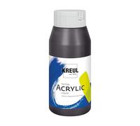 KREUL 17087-Triton Acrylic Liquid Paynes Grey 750 ml, Colore Acrilico per artisti di Alta qualità con Carattere Leggermente Fluido, asciuga in profondità con Finitura Opaca, Payne's Gray