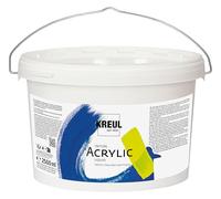 KREUL 17209 - Solo Goya Triton vernice acrilica nera, secchio da 2500 ml, essiccazione rapida e opaca, vernice a base d'acqua, qualità da studio, buona copertura e alta resa.