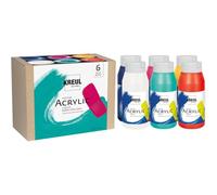 KREUL 17799 - Triton Acrylic Liquid Set Modern Mix Colors 6 x 750 ml, set colorato e armoniosamente coordinato di colori acrilici per artisti di alta qualità, adatti alla miscelazione