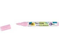 KREUL 17847 - Triton Acrylic Marker Edge, rosa pallido, larghezza del punto da 1 a 4 mm, con punta Edge come tuttofare, essiccazione seta-opaca, resistente alle intemperie su superfici assorbenti