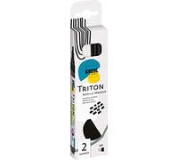 Kreul Triton Set di pennarelli tessili 1 - 4 mm White & Black 2 pezzi