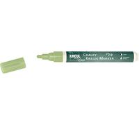 Kreul 22716 - Pennarello a gesso medio, verde rosmarino, opaco, gesso liquido pastello, pennarello a gesso non permanente per dipingere e scrivere su lavagna e superfici di vetro