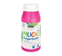 Kreul 23206-Vernice Luminosa Mucki, Rosa, parabeni, glutine, Senza lattosio e vegana, Lavabile, verniciabile con Pennello, Spugna, spatola e Dita, Colore Pink, 750 ml, 23206