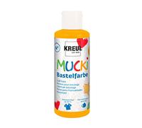 Kreul 24103-Mucki Artigianale Arancione, Pittura per Bambini a Base d'Acqua, Lavabile, verniciabile con Pennello e Spugna, Colore Orange, 80 ml, 24103