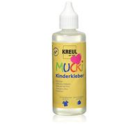 Kreul 24382-Colla per Bambini Mucki, flacone, idrosolubile, solventi, Senza PVC, inodore, Uso Universale, Lavabile, cristallina, Colore Colorless, 80 ml, 24382