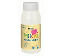 KREUL 24383 - Colla per bambini Mucki bottiglia da 750 ml Idrosolubile, senza solventi, senza PVC, inodore, versatile, senza parabeni, senza glutine, senza lattosio, vegana, lavabile e trasparente