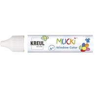 Kreul 24401 - Mucki Window Color, incolore, penna da 29 ml, a base d'acqua, senza parabeni, senza glutine, senza lattosio, vegano, facile da dipingere, lavabile