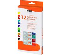 Kreul 26250 - El Greco Set di 12 tubi di guazzo 12 ml Materiale di base per scolari, artisti e studenti