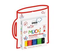 Kreul 27157 - MUCKI Porcelain Pirate, 5 Porcelain Colouring Pens for Children in