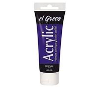 Kreul 28310 - Acrilico El Greco, tubetto da 75 ml di Colore Viola, Altamente pigmentato, Vernice acrilica Lucida in qualità di Studio, verniciabile al Burro, per Pittura pastosa