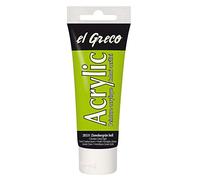 Kreul 28331 - Acrilico El Greco, tubetto da 75 ml in verde vermiglio chiaro, vernice acrilica lucida altamente pigmentata in qualità di studio, verniciabilità burrosa, per pittura pastosa