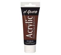 Kreul 28332 - Vernice acrilica ad alta pigmentazione El Greco di qualità professionale, verniciabile, per pittura pastosa, lucida, tubetto da 75 ml, colore: Ubra naturale