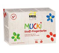 Kreul Mucki Set di pittura con le dita 6 x 150 ml
