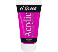 Kreul 28509-El Greco Acrylic, tubetto, Vernice acrilica Lucida Altamente pigmentata in qualità di Studio, verniciabile al Burro, per Pittura pastosa, Colore Magenta, 150 ml, 28509