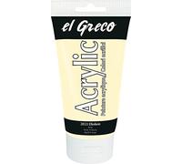 Kreul 28533-El Greco Acrylic, tubetto Avorio, Vernice acrilica Lucida Altamente pigmentata, in qualità di Studio, verniciabile al Burro, per Pittura pastosa, Colore Ivory, 150 ml, 28533