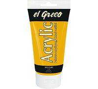 Kreul 28551-El Greco Acrylic, tubetto Oro, Vernice acrilica Lucida Altamente pigmentata in qualità di Studio, verniciabile in Modo burroso, per Pittura pastosa, Colore Gold, 150 ml, 28551
