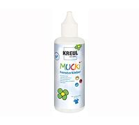 KREUL 42801 - Colla per finestre Mucki, flacone da 80 ml, priva di solventi, inodore, lavabile, adatta per incollare decorazioni e oggetti di artigianato alle finestre