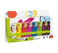 KREUL 43360-Colori per artisti Kids Art, 8 Colori Artigianali in tubetti da 20 ml ciascuno, Vegani, asciugano Rapidamente, per Bambini dai 6 Anni in su, Multicolore, 160 ml (Paquete de 1), 43360