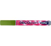 Kreul 46177 - Hobby Line Decopen Glitter, 1 - 3 mm, verde chiaro