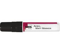 Kreul 46219-Marcatore XXL, con Punta a Cuneo di Circa 15 mm, Nero, Opaco, Vernice acrilica Permanente a Base d'Acqua, per Elementi puristici, Black, One Size