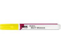 Kreul 46232 - Marcatore Acrilico Opaco Medio, con Punta a Proiettile di Circa 2-4 mm, Giallo, Opaco, Vernice acrilica Permanente a Base d'Acqua, per Accenti in filigrana