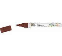 KREUL 47018 - Pastello a vernice marrone medio, con punta a proiettile, larghezza del tratto 2-4 mm, per disegnare, etichettare e decorare piccoli e originali regali, biglietti, ecc.