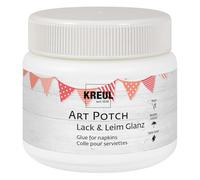 KREUL 49151 - Art Potch Vernice trasparente e lucida 150 ml Colla a base d'acqua per la decorazione e la spalmatura Adatto per legno, ceramica, pietra e cartone