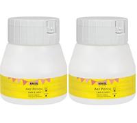 KREUL 49252 - Art Potch Vernice Colla trasparente 250 ml Colla a base d'acqua per la decorazione e il napkinning Adatto per legno, ceramica, pietra e cartone (Confezione da 2)