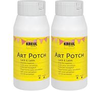 KREUL 49253 - Art Potch vernice trasparente 750 ml Colla a base d'acqua per la decorazione e il napkinning Adatto per legno, ceramica, pietra e cartone (Confezione da 2)