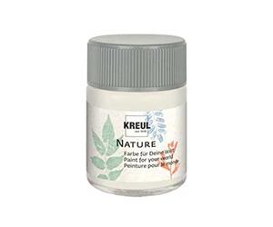 KREUL 49421-50 ml Nature Snow Crystal, vernice a base d'acqua, realizzata con materie prime naturali, cremosa, ad asciugatura rapida e resistente alla luce, per molte superfici