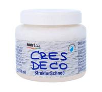Kreul 49551 - CRES Deco, 150 ml in Bianco, Neve Testurizzata a Base d'Acqua, per superfici Come Terracotta, Ceramica, Pietra, Cartone e Tela.