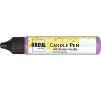 KREUL 49708 - Penna per Candele, Viola, 29 ml, Penna per Candele con Punta fine per dipingere, Vernice con Cera d'api per Decorare e dipingere Le Candele