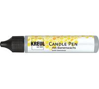 Kreul 49713 PicTixx - Penna per candele, 29 ml, colore argento, a base di cera liquida, per scrivere, decorare e dipingere candele, con punta fine