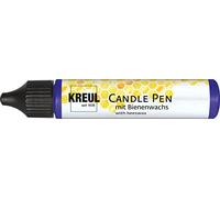 Kreul 49717 - Penna per Candele, Blu Reale, 29 ml, Penna per Candele con Punta fine per dipingere, Vernice con Cera d'api per Decorare e dipingere Le Candele