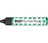 Kreul 49844 - Glitter Pen Verde, Vernice Effetto Glitter in Una Pratica Penna da 29 ml, per abbellire, etichettare e Decorare Una varietà di Materiali, a Base d'Acqua